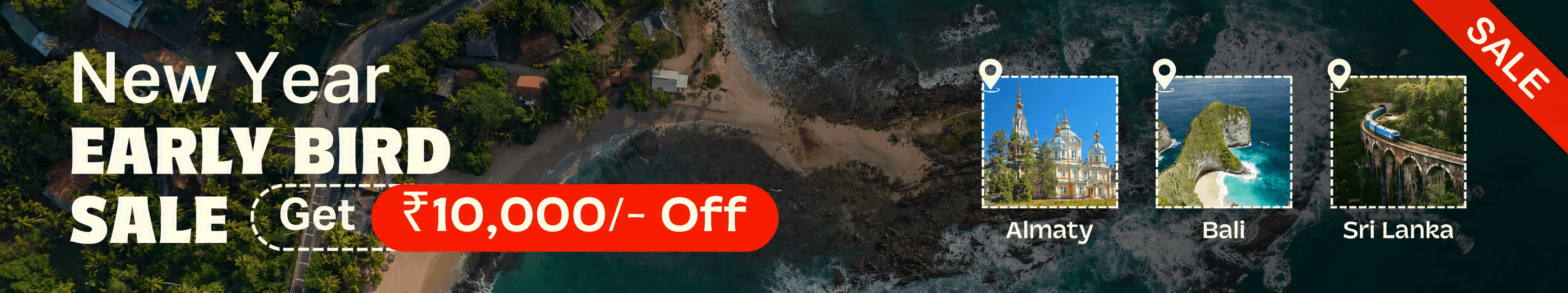 New Year Sale Banner 2026 - Getaways
